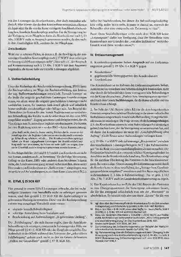 Vorschauseite 3: Sekundäre Fehlbelegung im Krankenhaus eine Kostenfalle?
