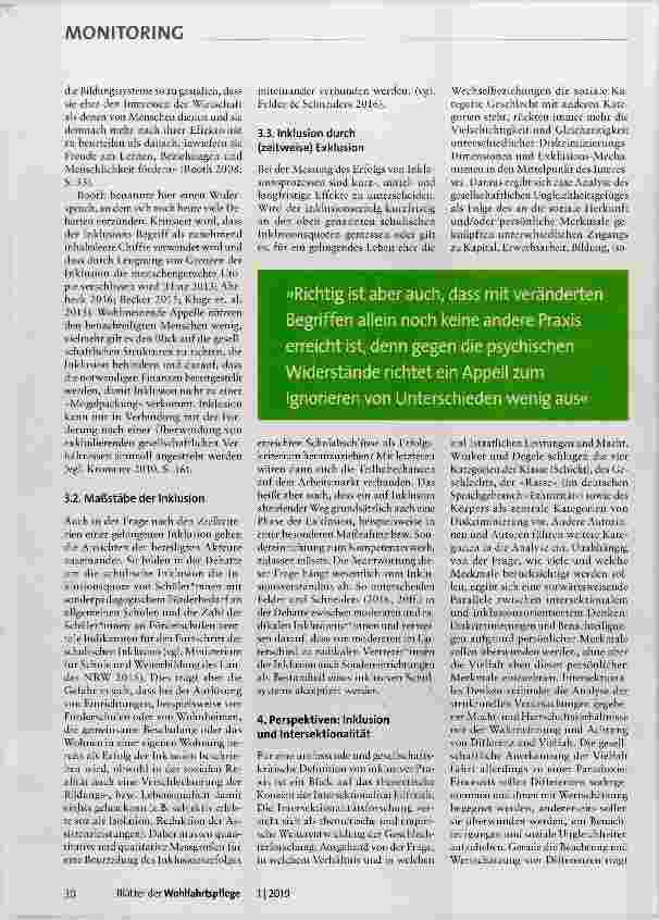 Vorschauseite 3: Kontroversen der sozialen Inklusion
