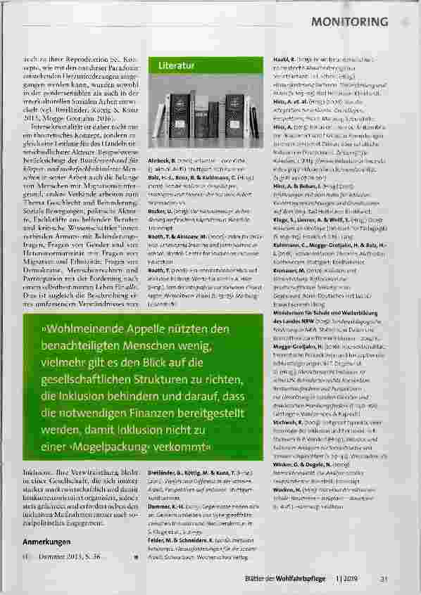 Vorschauseite 4: Kontroversen der sozialen Inklusion