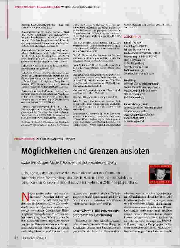 Vorschauseite 1: Möglichkeiten und Grenzen ausloten
