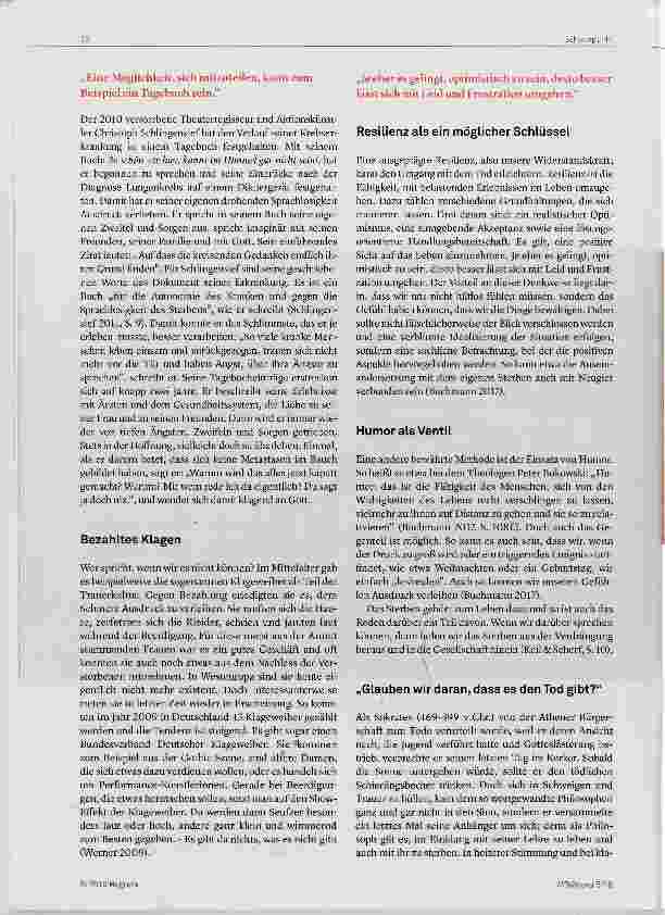 Vorschauseite 3: Über das Sterben reden