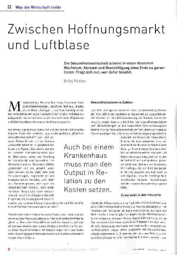 Vorschauseite 1: Zwischen Hoffnungsmarkt und Luftblase