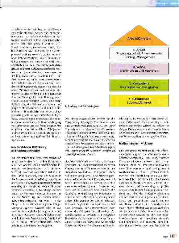 Vorschauseite 2: Strategien im Personalmanagement: Anreize schaffen für ältere Mitarbeiterinnen in der Pflege