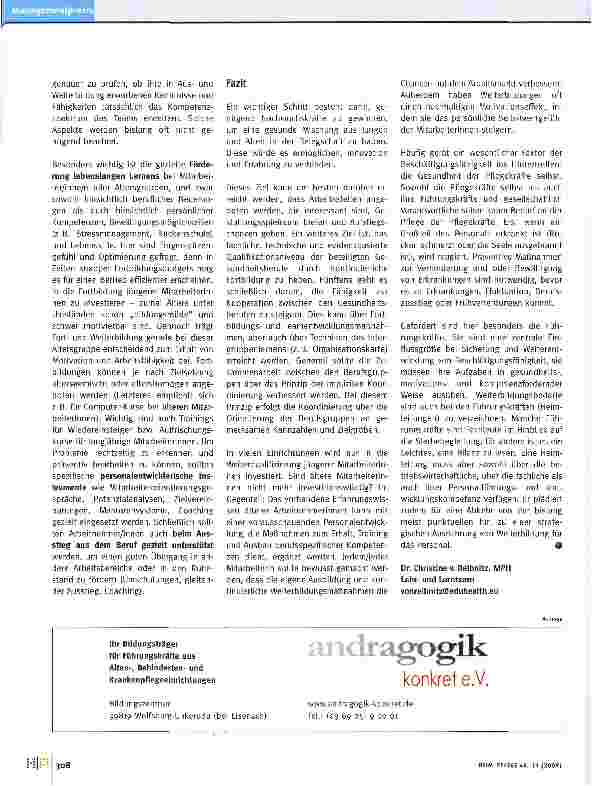 Vorschauseite 3: Strategien im Personalmanagement: Anreize schaffen für ältere Mitarbeiterinnen in der Pflege
