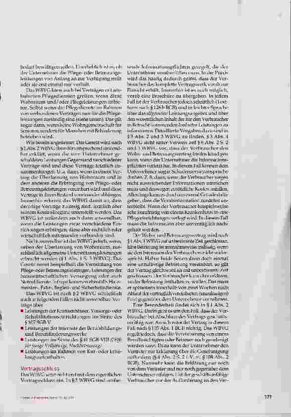 Vorschauseite 2: Wohnund Betreuungsvertragsgesetz als Instrument des Verbraucherschutzes