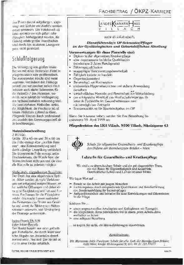 Vorschauseite 4: Pankreatitis und Peritonitis - Konzepte für postoperative Pflege