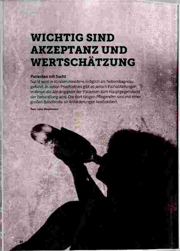 Vorschauseite 1: WICHTIG SIND AKZEPTANZ UND WERTSCHÄTZUNG