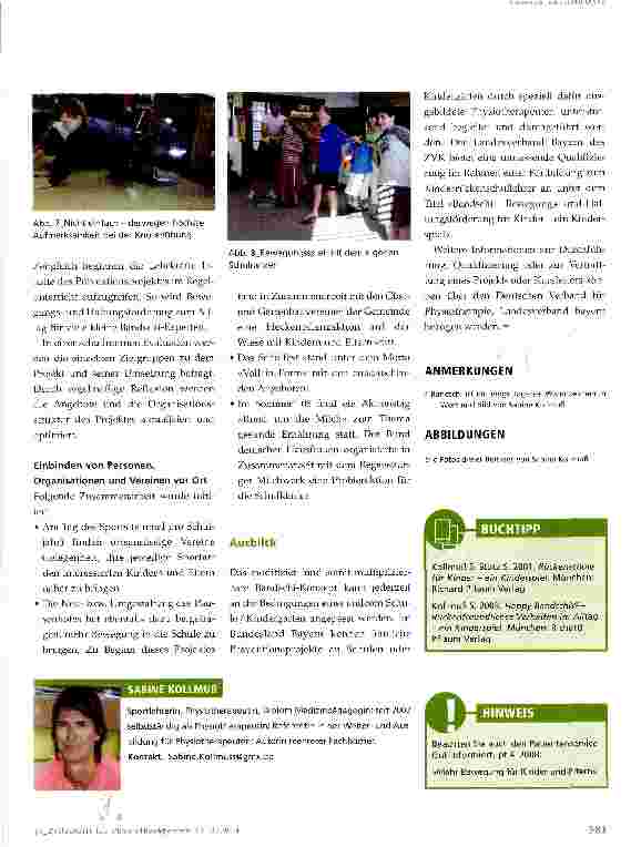 Vorschauseite 4: Physiotherapeutische Prävention in der Grundschule
