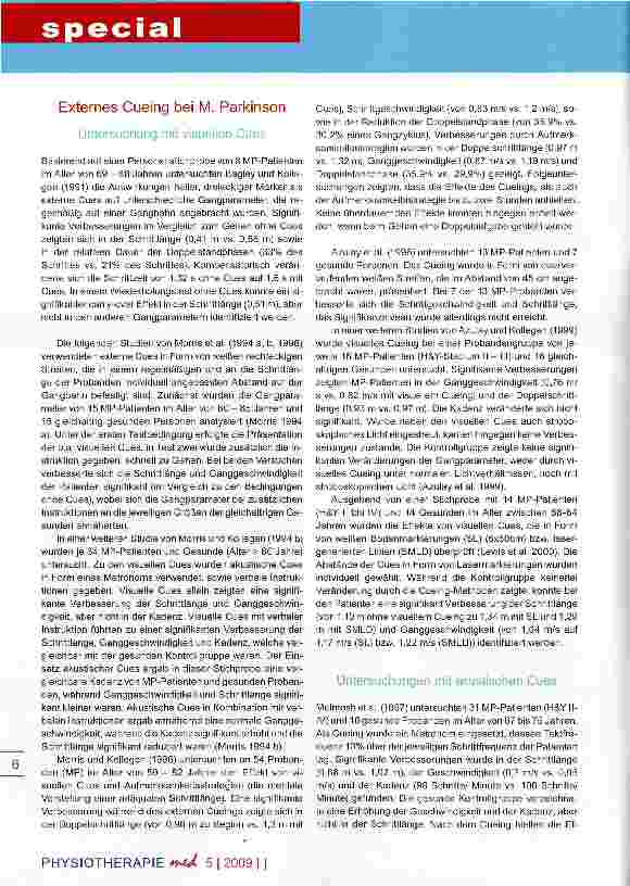 Vorschauseite 2: Morbus Parkinson Teil IV
