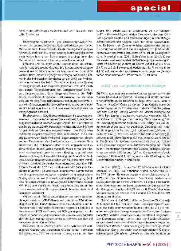 Vorschauseite 3: Morbus Parkinson Teil IV