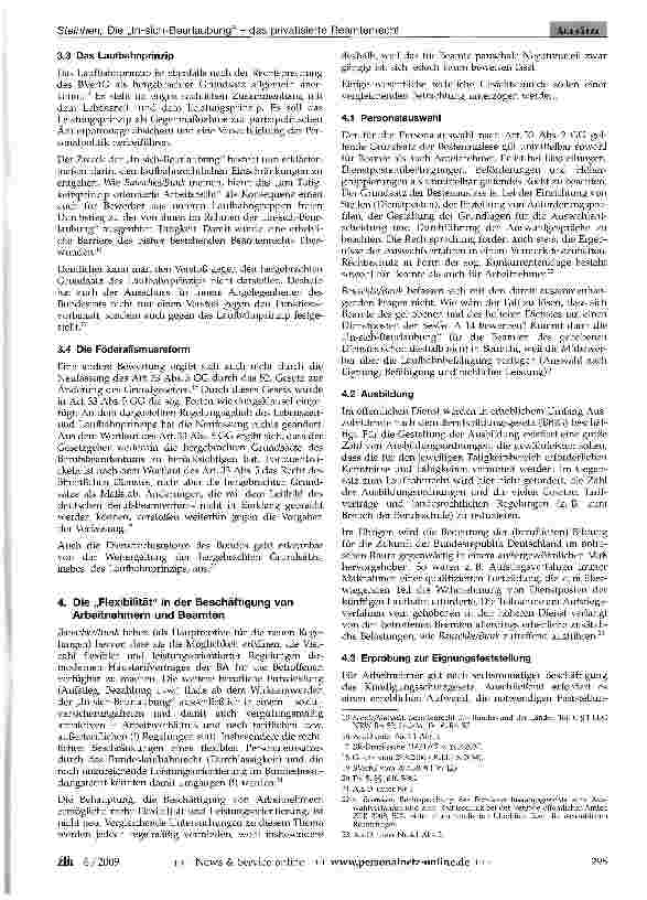 Vorschauseite 4: Die „In-sich-Beurlaubung - das privatisierte Beamtenrecht