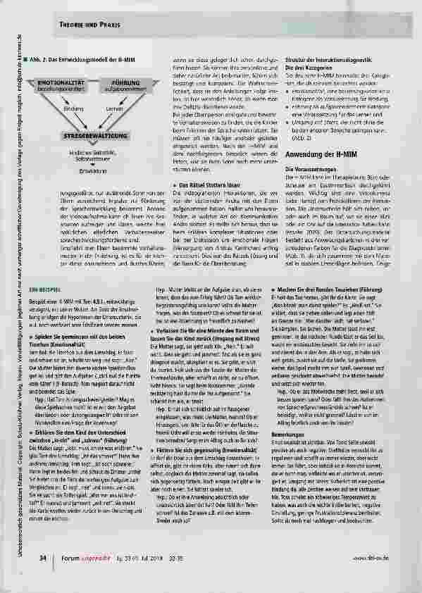 Vorschauseite 3: Die Heidelberger Marschak- Interaktionsmethode (H-MIM)