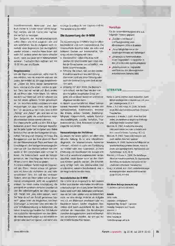 Vorschauseite 4: Die Heidelberger Marschak- Interaktionsmethode (H-MIM)