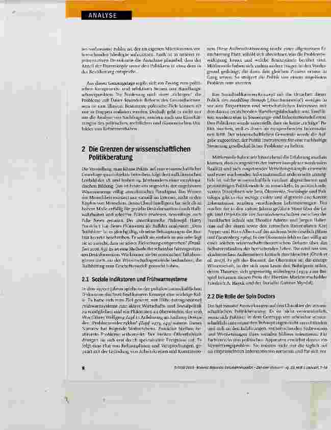 Vorschauseite 2: Rationale Gesundheitspolitik-Ziel oder Illusion?