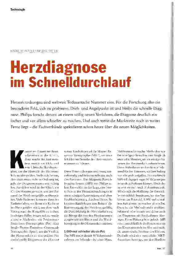 Vorschauseite 1: Herzdiagnose im Schnelldurchlauf