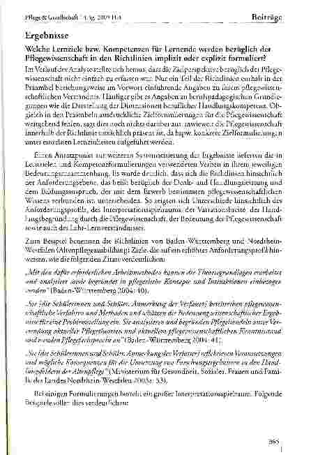 Vorschauseite 4: Wie stellt sich Pflegewissenschaft in den Ausbildungsrichtlinien der Pflegeberufe dar? Eine Analyse von Richtlinien ausgewählter Bundesländer durch die Sektion Bildung der Deutsch…
