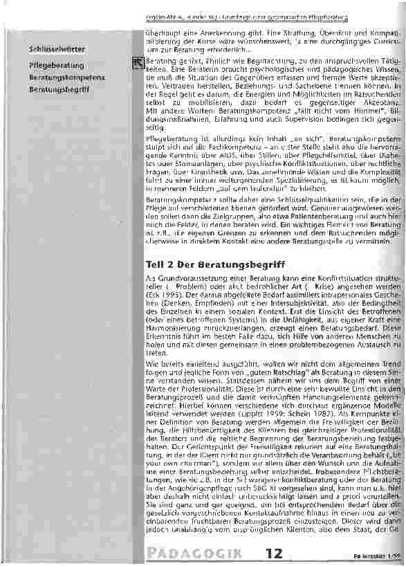 Vorschauseite 2: Grundzüge einer systematischen Pflegeberatung
