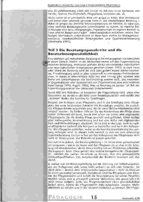 Vorschauseite 5: Grundzüge einer systematischen Pflegeberatung
