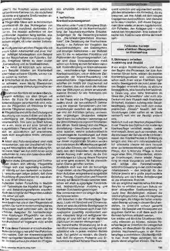 Vorschauseite 4: Burn-out-Syndrom Physische und psychische Belastungen der Pflegenden endlich erkannt?