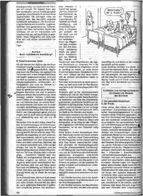 Vorschauseite 5: Burn-out-Syndrom Physische und psychische Belastungen der Pflegenden endlich erkannt?