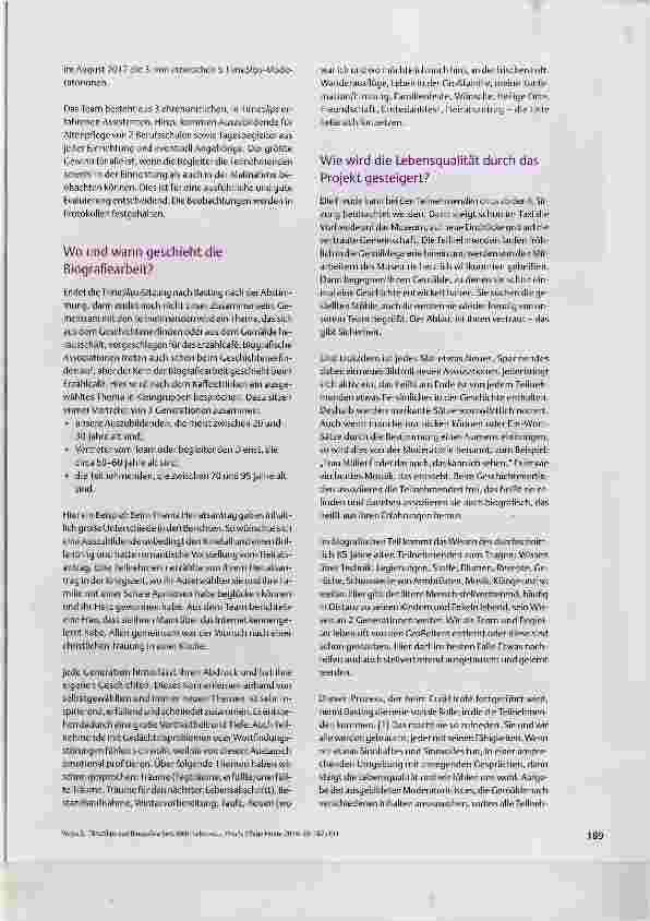 Vorschauseite 3: TimeSlips und Biografiearbeit: Mehr Lebensqualität bei Demenz