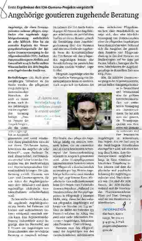 Vorschauseite 1: Angehörige goutieren zugehende Beratung