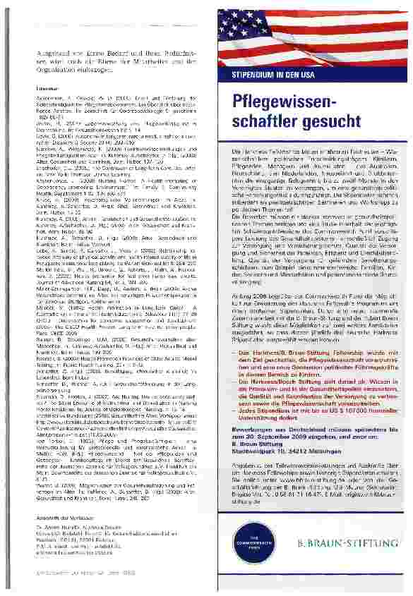 Vorschauseite 4: Gesundheitsförderung in der Langzeitversorgung?