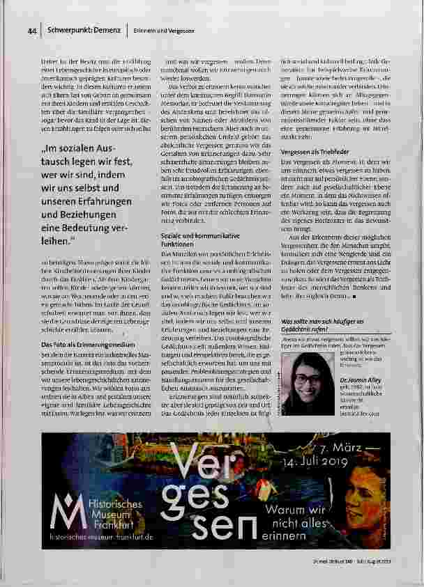 Vorschauseite 3: Warum wir nicht alles erinnern