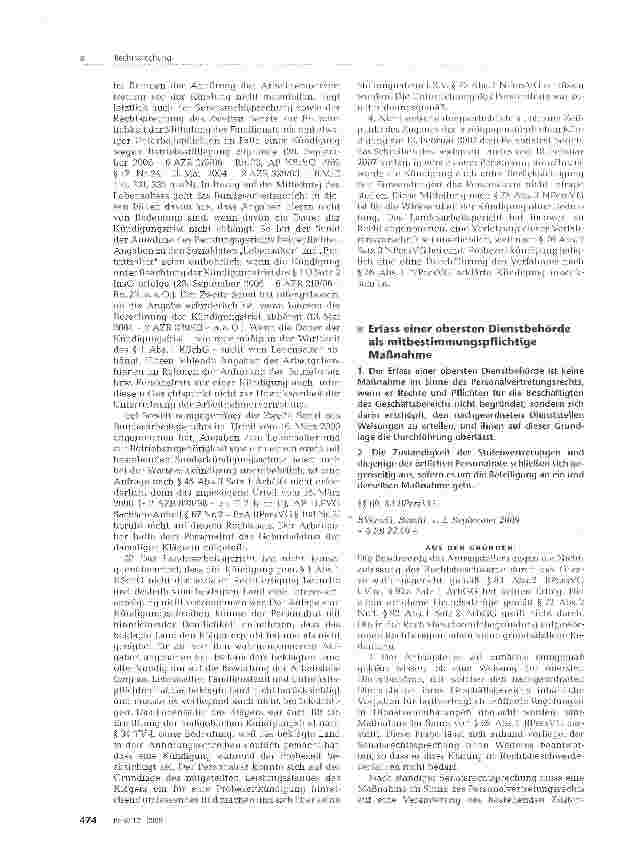Vorschauseite 4: Mitteilungspflicht bei Benehmensherstellung mit Personalrat