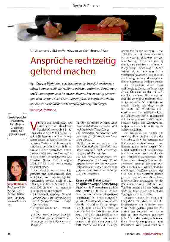 Vorschauseite 1: Ansprüche rechtzeitig geltend machen