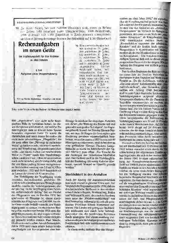 Vorschauseite 2: Hungersterben in der Psychiatrie 1914 bis 1949
