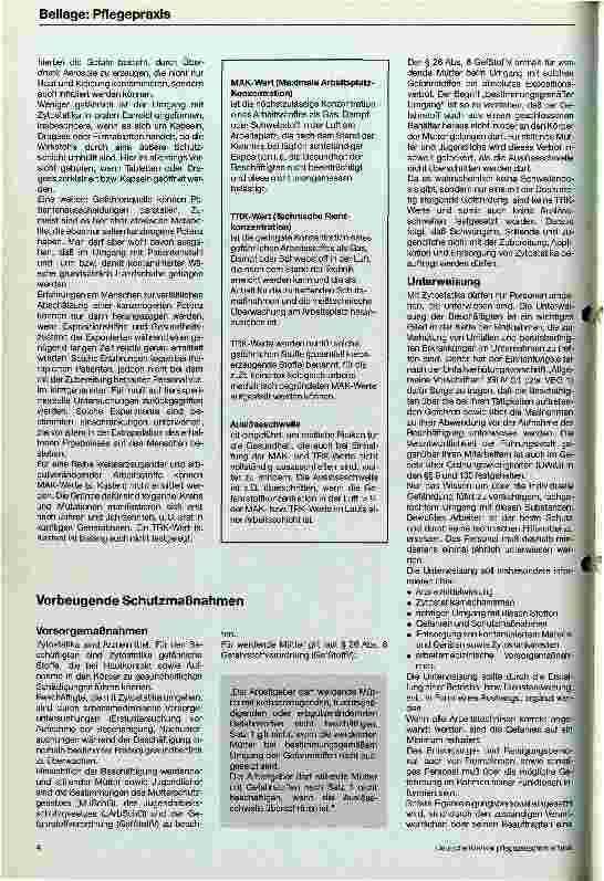 Vorschauseite 3: Zytostatika am Arbeitsplatz