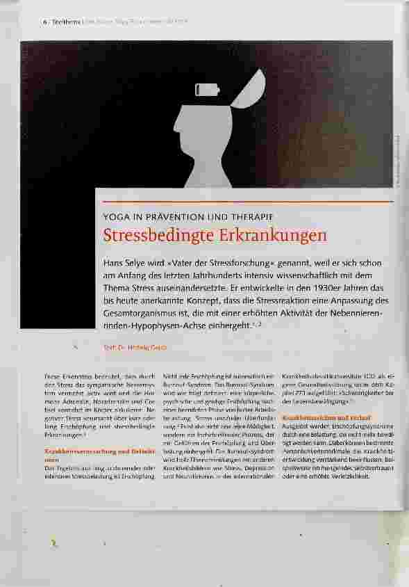 Vorschauseite 1: Stressbedingte Erkrankungen