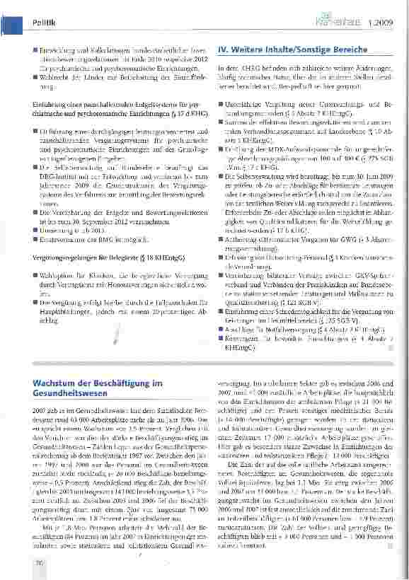 Vorschauseite 3: Übersicht über die Inhalte (Auszüge) des Krankenhausfinanzierungsreformgesetzes - KHRG ST - Drucksache 16/11429