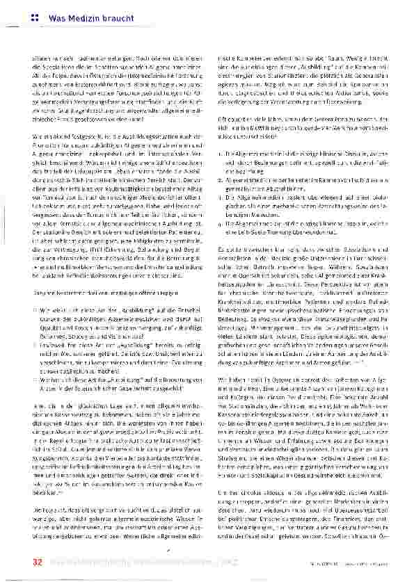 Vorschauseite 2: Allgemeinmedizin: Neuanfang oder Ende?