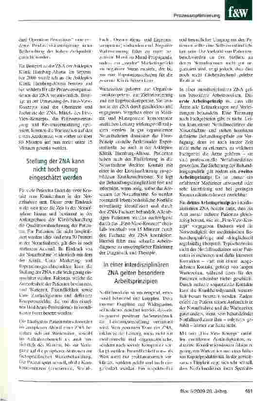 Vorschauseite 2: First-View-Konzept verkürzt Wartezeiten