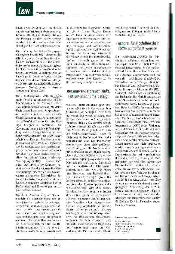 Vorschauseite 3: First-View-Konzept verkürzt Wartezeiten