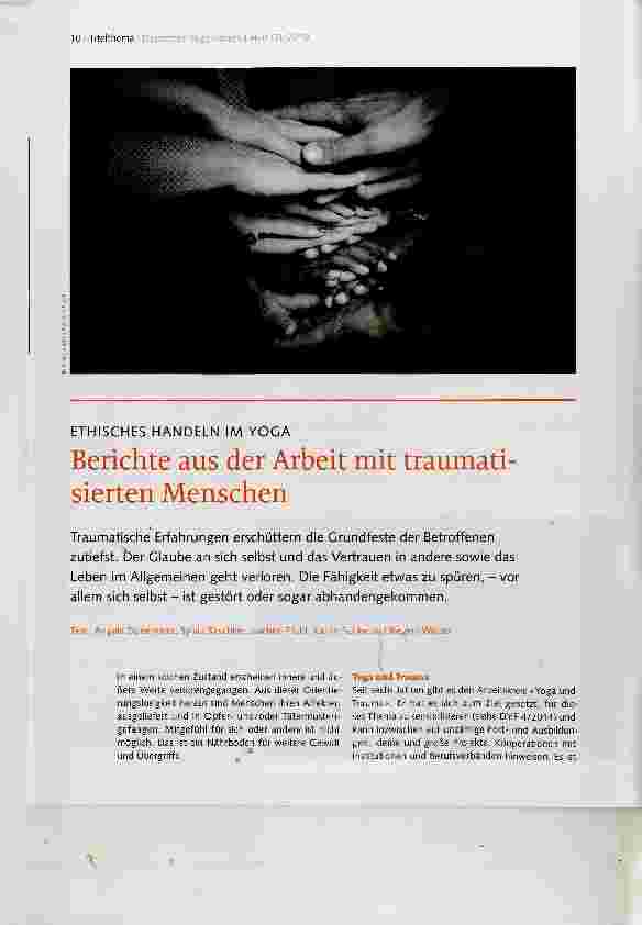 Vorschauseite 1: Berichte aus der Arbeit mit traumatisierten Menschen