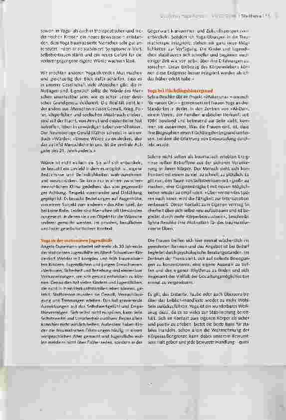 Vorschauseite 2: Berichte aus der Arbeit mit traumatisierten Menschen