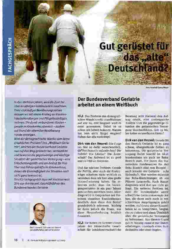 Vorschauseite 1: Gut gerüstet für das alte Deutschland?