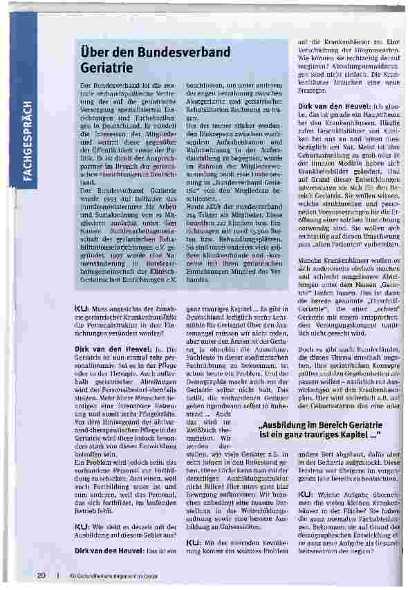 Vorschauseite 3: Gut gerüstet für das alte Deutschland?