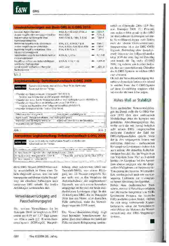 Vorschauseite 5: Das G-DRG-System 2010: Konsequente Weiterentwicklung im Detail