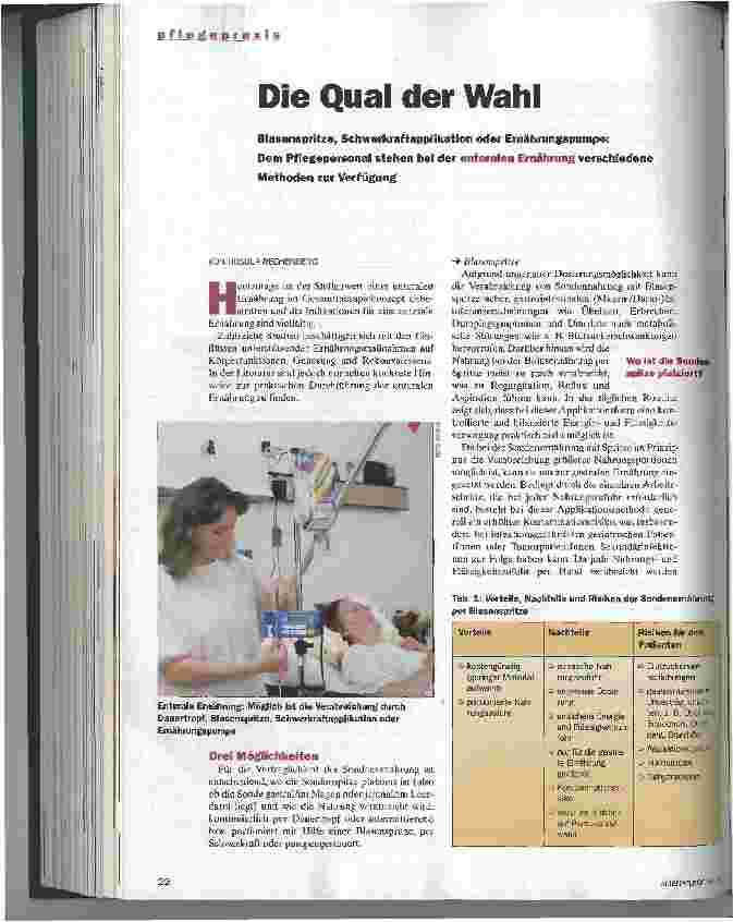 Vorschauseite 1: Die Qual der Wahl