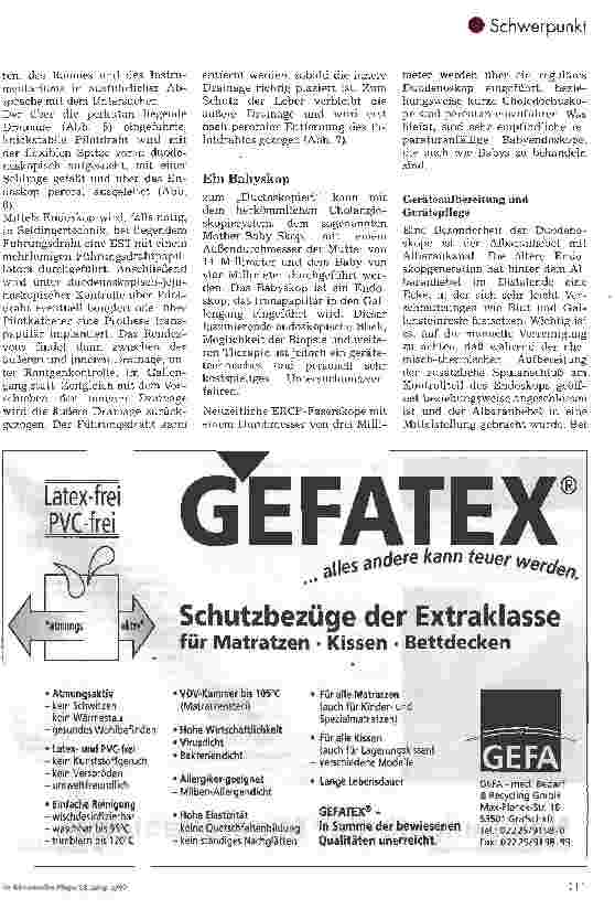 Vorschauseite 5: Treffpunkt Galle? Technische Aspekte aus der Sicht der Pflege