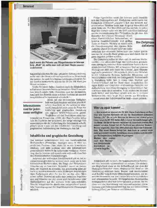 Vorschauseite 4: Im Netz aktiv Internet-Marketing für die Häusliche Pflege