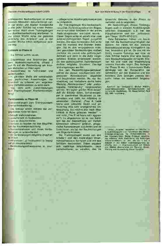 Vorschauseite 6: Umfassende Beobachtung - ein Schwerpunkt des Anleitens in der ersten Ausbildungsphase
