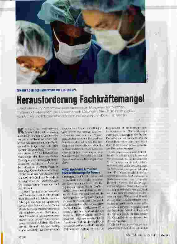Vorschauseite 1: Herausforderung Fachkräftemangel