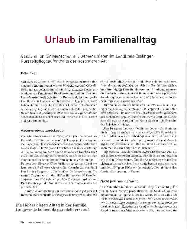 Vorschauseite 1: Urlaub im Familienalltag