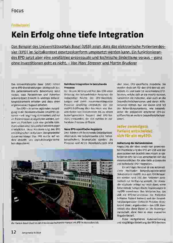 Vorschauseite 1: Kein Erfolg ohne tiefe Integration