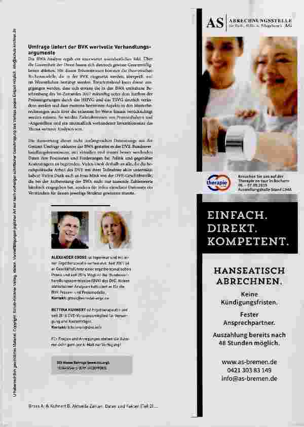 Vorschauseite 4: Wie geht es ergotherapeutischen Praxen in Deutschland? Aktuelle Zahlen, Daten und Fakten (Teil 2)
